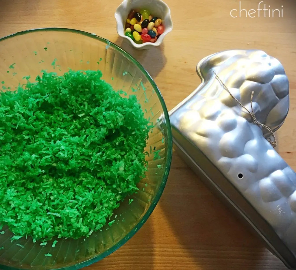 Easter Lamb with Coconut Grass