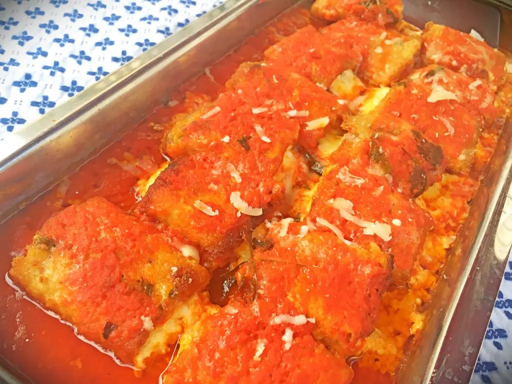 Mini Eggplant Rollatini Baked