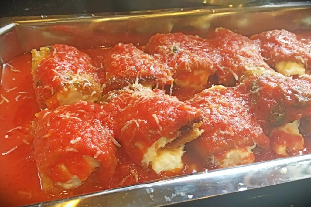 Mini Eggplant Rollatini Before
