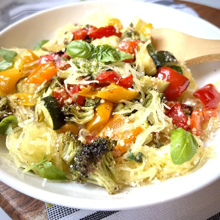 sheet pan spaghetti squash