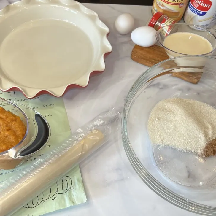 pumpkin pie ingredeints