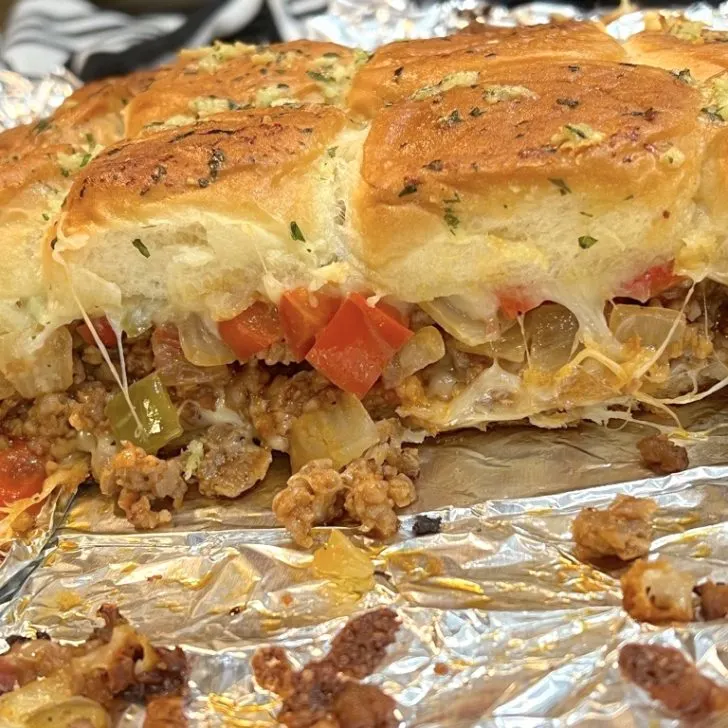 sausage and pepper sliders